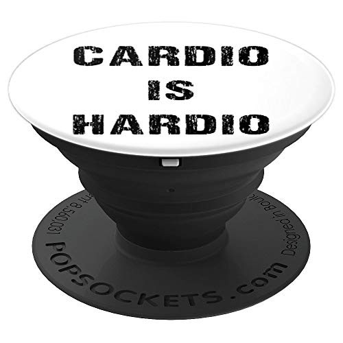 Funny Gym workout product  Running design Cardio is Hardio PopSockets Grip and Stand for Phones and Tablets