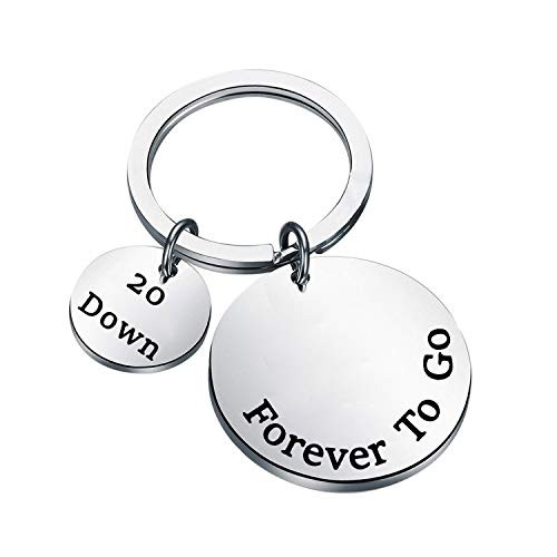 LQRI 10th Wedding Anniversary Keychain 10 Down and Forever to Go Keychain 10 Years Anniversary Key Chain 10th Wedding for Him or Her Silver 20th LQRI 10th Wedding Anniversary Keychain 10 Down and Forever to Go Keychain 10 Years Anniversary Key Chain 10th Wedding for Him or Her Silver 20th