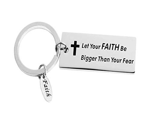 Christian Bracelet Faith Bracelet Let your Faith be bigger than your fear Gift For Her Let you faith KeyChain Christian Bracelet Faith Bracelet Let your Faith be bigger than your fear Gift For Her Let you faith KeyChain