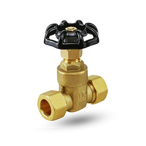 Midline Valve 427Q256 Gate Valve  Lead Free 3 4 in  Compression Connections  Cast Brass