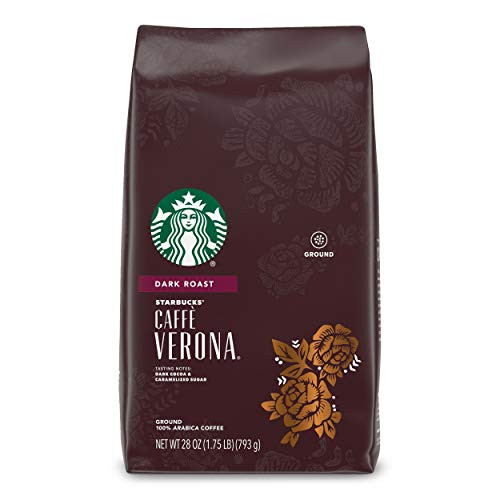 Starbucks Dark Roast Ground Coffee  Caffè Verona  100 Arabica  1 bag  28 oz Starbucks Dark Roast Ground Coffee  Caffè Verona  100 Arabica  1 bag  28 oz