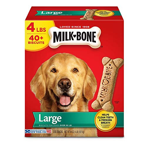 Milk Bone Original Dog Treats Biscuits for Large Dogs  4 Pounds  Pack of 2