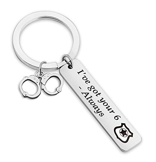 Police Gift I ve Got Your 6 Always Keychain Military Wife Gift Support Law Enforcement Keyring Love My Police Officer Gift Sheriff Gift Police Gift I ve Got Your 6 Always Keychain Military Wife Gift Support Law Enforcement Keyring Love My Police Officer Gift Sheriff Gift