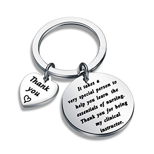 AKTAP Clinical Instructor Gifts Nursing Jewelry Nurse Instructor Gifts Thank You For Being My Clinical Instructor Keychain Thank you Gift Idea for Clinical Nurse Teacher  Clinical Instructor Keychain