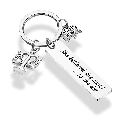 WENATA Lawyer Gift Scales of Justice Lawyer Keychain Jewelry She Believed She Could Lawyer Graduation Gift New Lawyer Gift Law Student Keychain She Believed Lawyer1 KR WENATA Lawyer Gift Scales of Justice Lawyer Keychain Jewelry She Believed She Could Lawyer Graduation Gift New Lawyer Gift Law Student Keychain She Believed Lawyer1 KR
