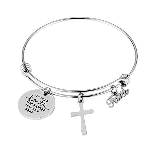 Christian Bracelet Faith Bracelet Let your Faith be bigger than your fear Gift For Her Let your faith be bigge than your fear Christian Bracelet Faith Bracelet Let your Faith be bigger than your fear Gift For Her Let your faith be bigge than your fear
