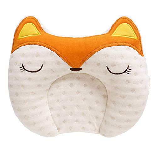 YUAKOU Baby Head Shaping Pillow for Flat Head Syndrome Prevention Prevent Plagiocephaly for Infants and Newborn Registry