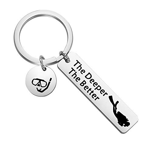 CENWA Scuba Diving Gift Scuba Diver Gift The Deeper The Better Keychain Extreme Sports Jewelry Great Gift for Divers Extreme Sports Lovers The Deeper The Better Keychain CENWA Scuba Diving Gift Scuba Diver Gift The Deeper The Better Keychain Extreme Sports Jewelry Great Gift for Divers Extreme Sports Lovers The Deeper The Better Keychain