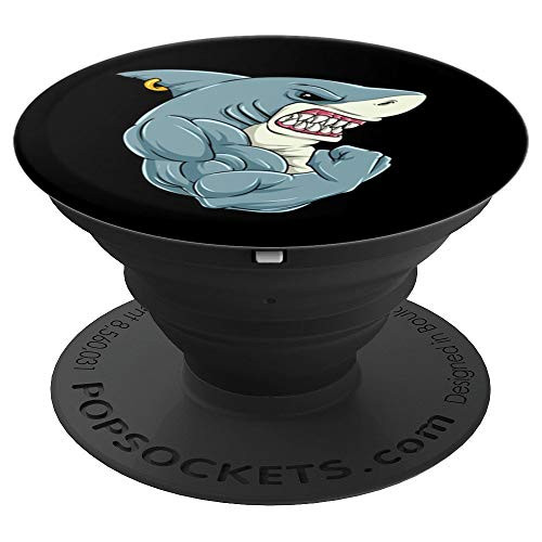Fitness Grip Shark At The Gym Training Weight Muscles PopSockets Grip and Stand for Phones and Tablets Fitness Grip Shark At The Gym Training Weight Muscles PopSockets Grip and Stand for Phones and Tablets