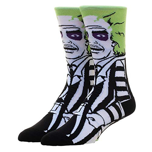 Beetlejuice 360 Men s Character Crew Socks