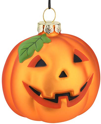 Tree Buddees Jack O Lantern Pumpkin Decoration Blown Glass Ornament Halloween  Thanksgiving  Christmas Ornaments
