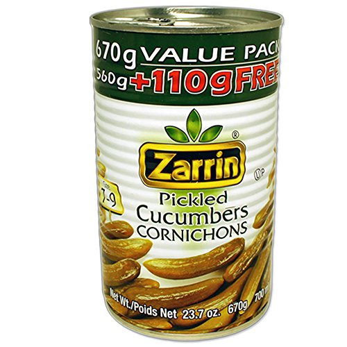 ZARRIN Pickled Cucumbers Cornichons  23 7 oz x 3  Pack of 3
