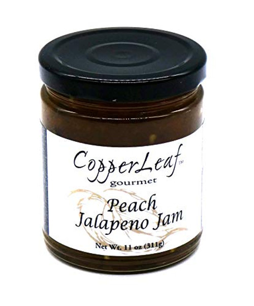 CopperLeaf Gourmet Peach Jalapeno Jam 11 oz Jar All Natural No Preservatives Peach Jalapeno Jam CopperLeaf Gourmet Peach Jalapeno Jam 11 oz Jar All Natural No Preservatives Peach Jalapeno Jam