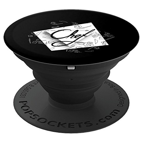 Great Funny Chef Gift Idea Grip cooking foodie kitchen PopSockets Grip and Stand for Phones and Tablets