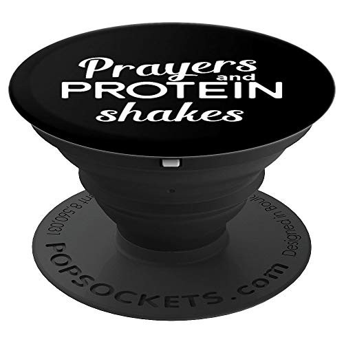 Christian Workout Prayers And Protein Shakes PopSockets Grip and Stand for Phones and Tablets