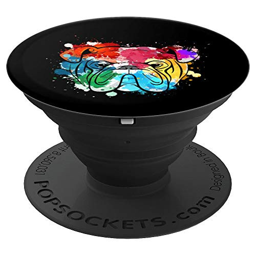 English Bulldog Water Color Dog Mom Paint Splat Love Gift PopSockets Grip and Stand for Phones and Tablets English Bulldog Water Color Dog Mom Paint Splat Love Gift PopSockets Grip and Stand for Phones and Tablets