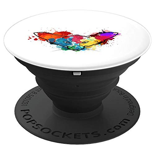 Watercolor Oriental Shorthair Cat Mom Splat Paint Gift PopSockets Grip and Stand for Phones and Tablets