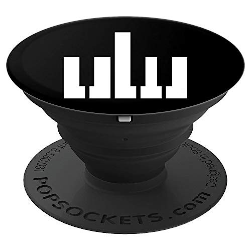 Middle Finger Piano Keys Design  Pianist Piano Player Gift PopSockets Grip and Stand for Phones and Tablets