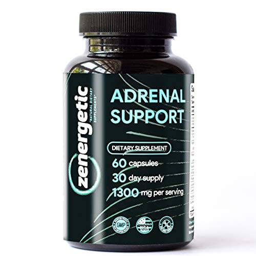 Zenergetic Adrenal Fatigue Supplements ? Adrenal Support Cortisol Manager Stress Relief Anxiety Relief Adrenal Health with Adaptogens Ashwagandha Rhodiola Rosea L Tyrosine ? 60 Pills Non GMO Zenergetic Adrenal Fatigue Supplements ? Adrenal Support Cortisol Manager Stress Relief Anxiety Relief Adrenal Health with Adaptogens Ashwagandha Rhodiola Rosea L Tyrosine ? 60 Pills Non GMO