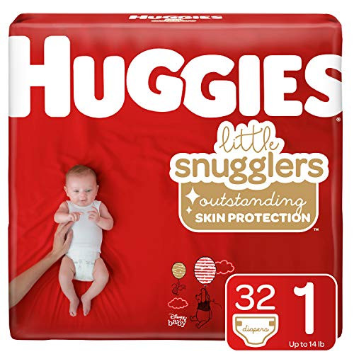 Huggies Little Snugglers Baby Diapers  Size 1  32 Ct