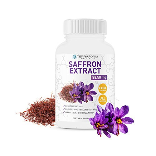 Pure Saffron Extract  Best Natural Appetite Suppressant  Supports Healthy Weight Loss for Women   Men  88 5mg of Pure Saffron Extract  Made in USA  1 Month