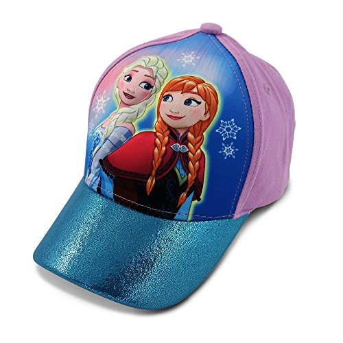 Disney Little Girls Frozen Anna and Elsa 3D Pop Baseball Cap Age 4 7 Blue Purple Disney Little Girls Frozen Anna and Elsa 3D Pop Baseball Cap Age 4 7 Blue Purple