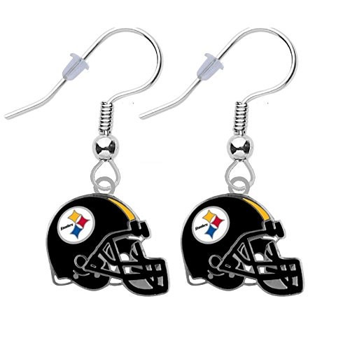 Pittsburgh Helmet Earrings Pierced
