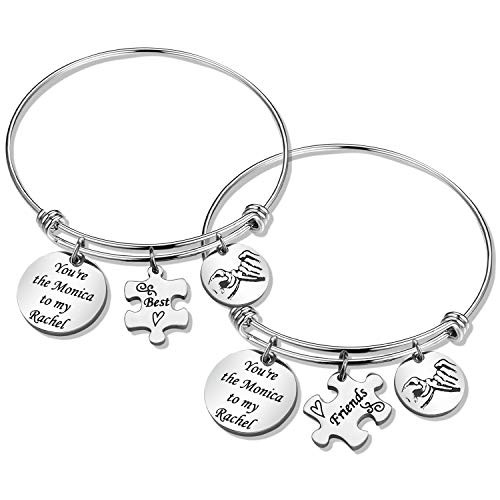 SIDIMELO Best Friend Keychain Friendship Gift You are The Rachel to My Monica Friends TV Show Inspired Keychain Gift for Friends Fan Funny Friends TV Show SIDIMELO Best Friend Keychain Friendship Gift You are The Rachel to My Monica Friends TV Show Inspired Keychain Gift for Friends Fan Funny Friends TV Show