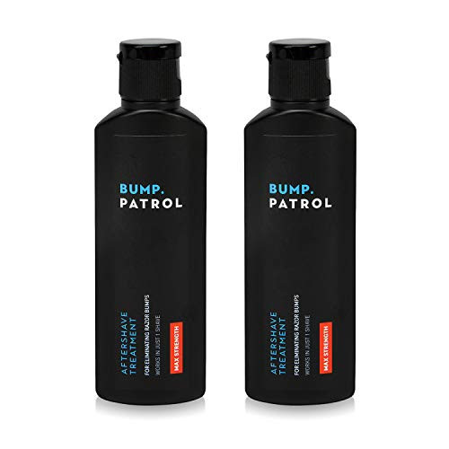 Bump Patrol Maximum Strength Aftershave Formula   After Shave Solution Eliminates Razor Bumps and Ingrown Hairs   2 Ounces 2 Pack