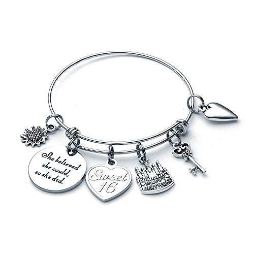 16th Birthday Gifts for Girls Bracelet Happy Sweet Sixteen Bracelet 16 Birthday Gifts Teen Girls Daughter Granddaughter Niece Her 16 Year Old Girl Gifts for Birthday Christmas Valentines Present 16th Birthday Gifts for Girls Bracelet Happy Sweet Sixteen Bracelet 16 Birthday Gifts Teen Girls Daughter Granddaughter Niece Her 16 Year Old Girl Gifts for Birthday Christmas Valentines Present