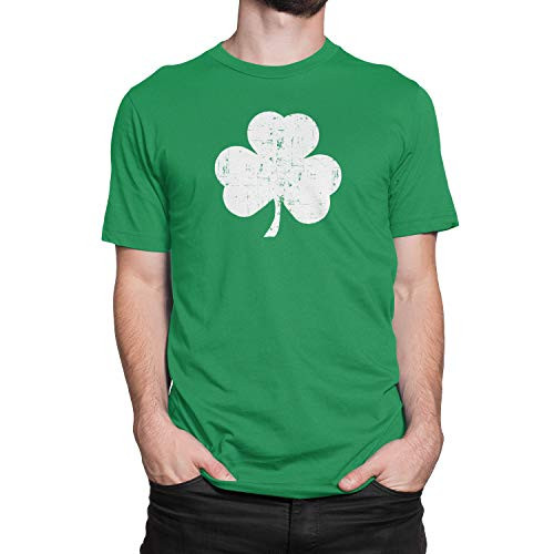 Retro Green Irish Distressed Shamrock T shirt St Patricks Day Mens Ireland   Green  Medium Retro Green Irish Distressed Shamrock T shirt St Patricks Day Mens Ireland   Green  Medium
