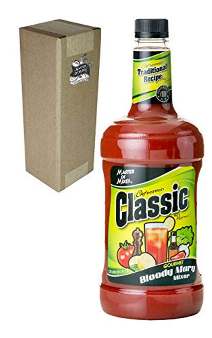 Master of Mixes Classic Bloody Mary Drink Mix  Ready to Use  1 75 Liter Bottle  59 2 Fl Oz   Individually Boxed