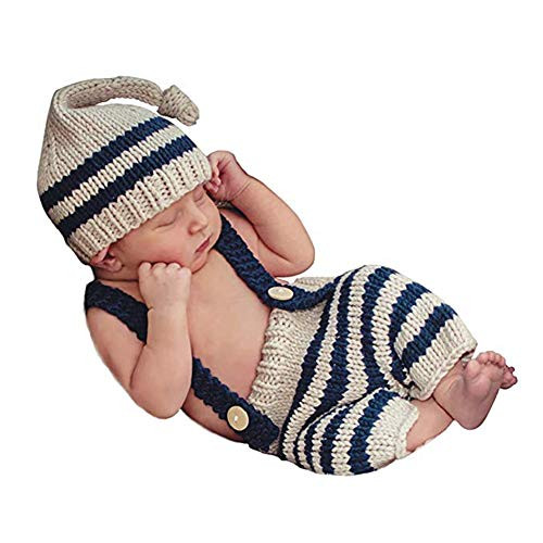Lppgrace Newborn Baby Photography Props Boy Girl Crochet Costume Outfits Cute Hat Pants