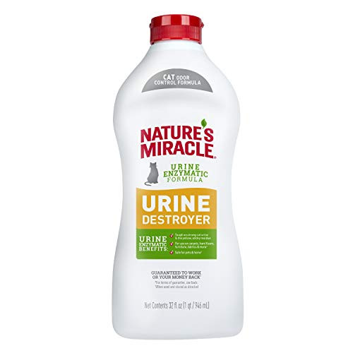 Nature s Miracle Urine Destroyer Cat 32 Ounces  Enzymatic Formula  Pour