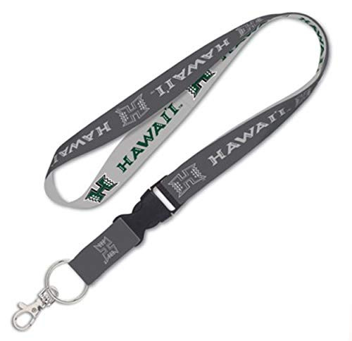 University of Hawaii Rainbow Warriors Premium Lanyard Key Chain Charcoal Edition