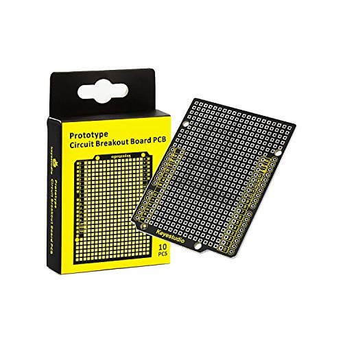 KEYESTUDIO 10PCS PCB Prototype Board Shield for Arduino R3  Leonardo  Double Sided Electronic Circuit Prototyping Board Solderable for Arduino Controller Projects DIY