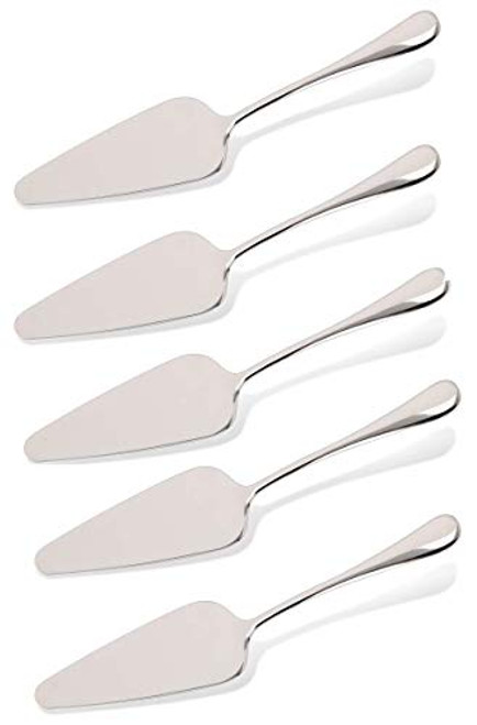 Pie Cake Servers  KSENDALO 5 Pack Utility Stainless Steel Cake Spatula  Professional Shovel Server For Cake Pastry Pie Pizza  Silver