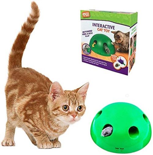 QUECY Interactive Cat Toys for Indoor Cats Pop Mouse Squeak Sound Random Moving Feather Auto Shut Off Electronic Automatic Rotating Teaser Smart Pet Toy Fun for Kittens Kitty Play Chase Exercise QUECY Interactive Cat Toys for Indoor Cats Pop Mouse Squeak Sound Random Moving Feather Auto Shut Off Electronic Automatic Rotating Teaser Smart Pet Toy Fun for Kittens Kitty Play Chase Exercise