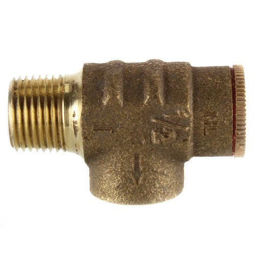 PLUMB eeze Brass Pressure Relief Valve Set  75 PSI for Water Well Pressure Tank  1 2