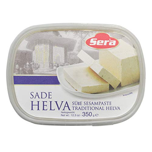 Sera Traditional Sesame Plain Halva  100 All Natural  No Additives  No Preservatives  Delicious Snacks  Vegan  12 3 Oz