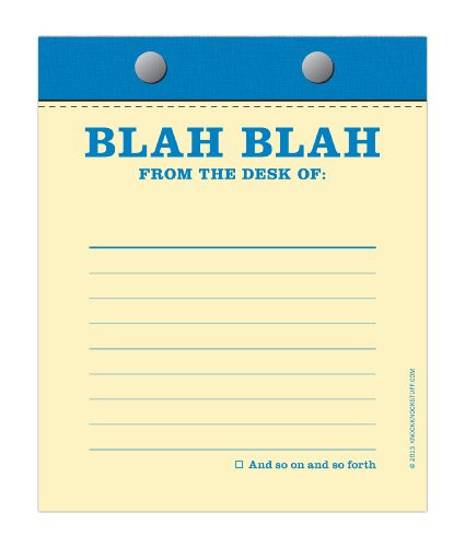Knock Knock Blah Blah Desktop Pad