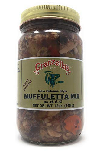 Granzella s New Orleans Style Muffuletta Olive Salad Mix  12 oz jar