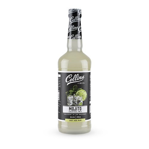 Collins Mojito Mix  Made With Real Lime and Lemon Juice with Natural Flavors  Cocktail Mixer Syrup  32 fl oz