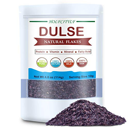 Holfcitylf Natural Dulse Flakes 100 Pure Sea Vegetables No GMO Sun Dried Dulse Flakes 4oz 114g Holfcitylf Natural Dulse Flakes 100 Pure Sea Vegetables No GMO Sun Dried Dulse Flakes 4oz 114g