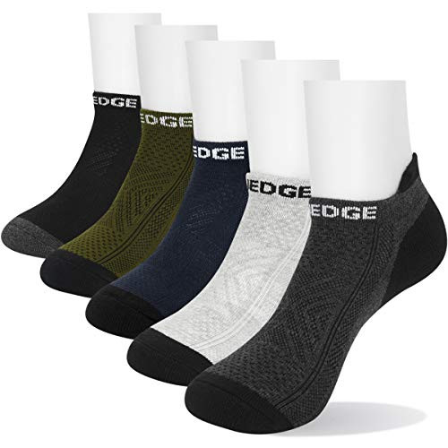 YUEDGE Women s Athletic Ankle Socks 5Pairs Pack Breathable Moisture Wicking Cushion Cotton Sports Low Cut Running Socks Large YUEDGE Women s Athletic Ankle Socks 5Pairs Pack Breathable Moisture Wicking Cushion Cotton Sports Low Cut Running Socks Large