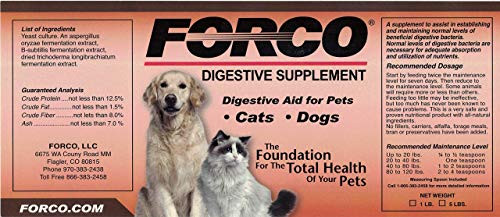 Forco Digestive Supplement  Dogs and Cats  1LB