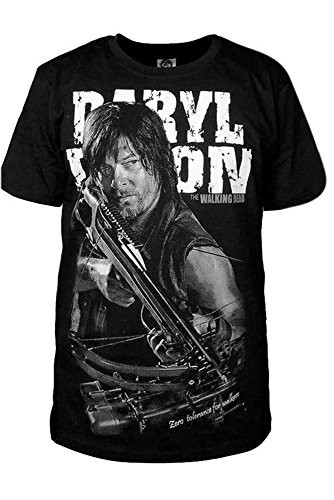 Sidnor Cosplay The Walking Dead Daryl Dixon T Shirt  Black  3X Large
