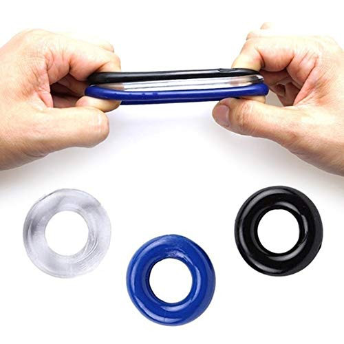 SOCOAT Silicone Rings Men s Exercise Resistance Bands Super Soft Elastic 02p21