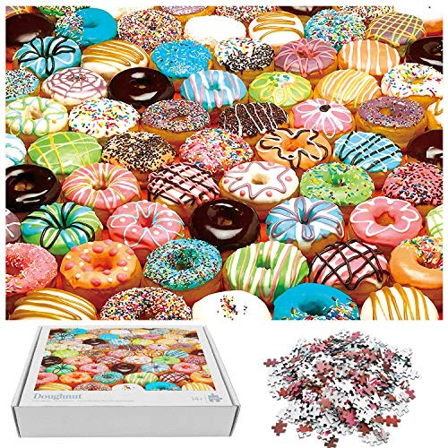 Jigsaw Puzzles 1000 Pieces for Adults Doughnuts Educational Fun Game Intellectual Decompressing Interesting Puzzle