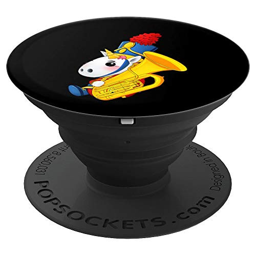 Tuba Unicorn Matching Outfit Brass Instrument Marching Band PopSockets Grip and Stand for Phones and Tablets